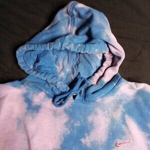 Vintage Y2K Nike Small Swoosh Reverse Dye Hoodie Sweatshirt